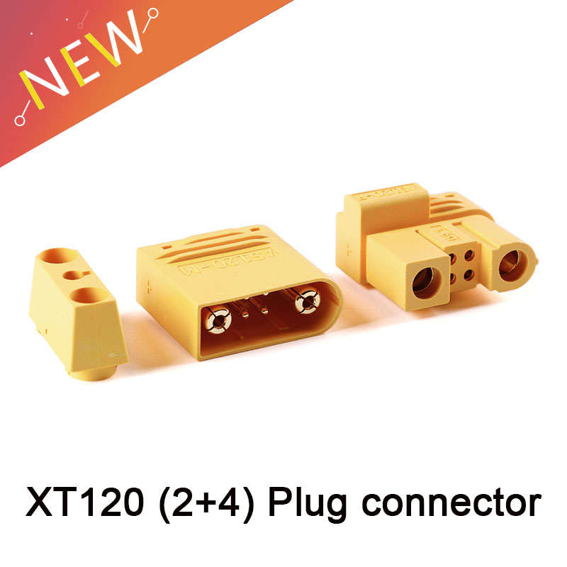 Drone Battery Connector - 신호핀 XT120 (2+4) 플러그 리튬 배터리
