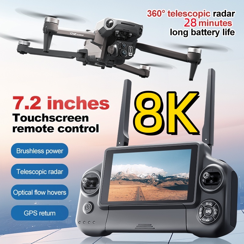 8K 3축 짐벌 브러시리스 7.2인치 터치스크린 FPV - Drone Battery Case 리뷰 및 가격