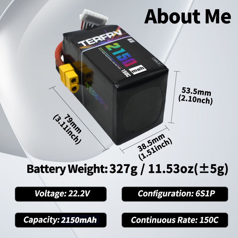 TERFPV Lipo 배터리 6S 22.2V 1300/ - Drone Battery 6S 리뷰 및 가격