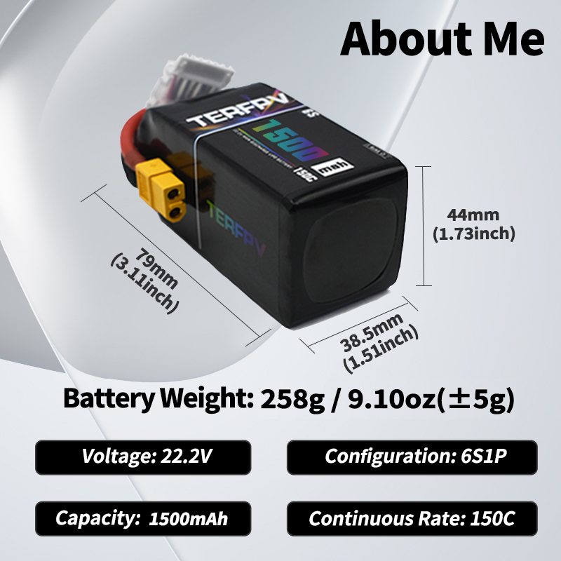 TERFPV Lipo 배터리 6S 22.2V 1300/ - Drone Battery 6S 리뷰 및 가격