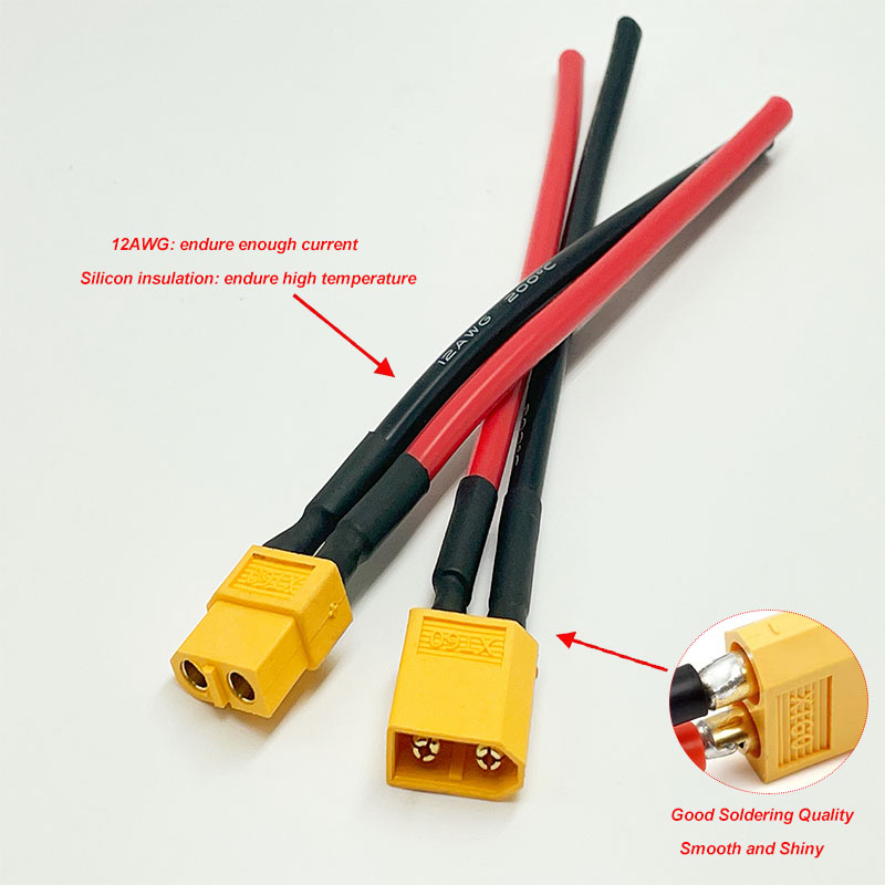 XT60 커넥터 암형 및 수형(10/15/20cm) - - Drone Battery Connector 리뷰 및 가격