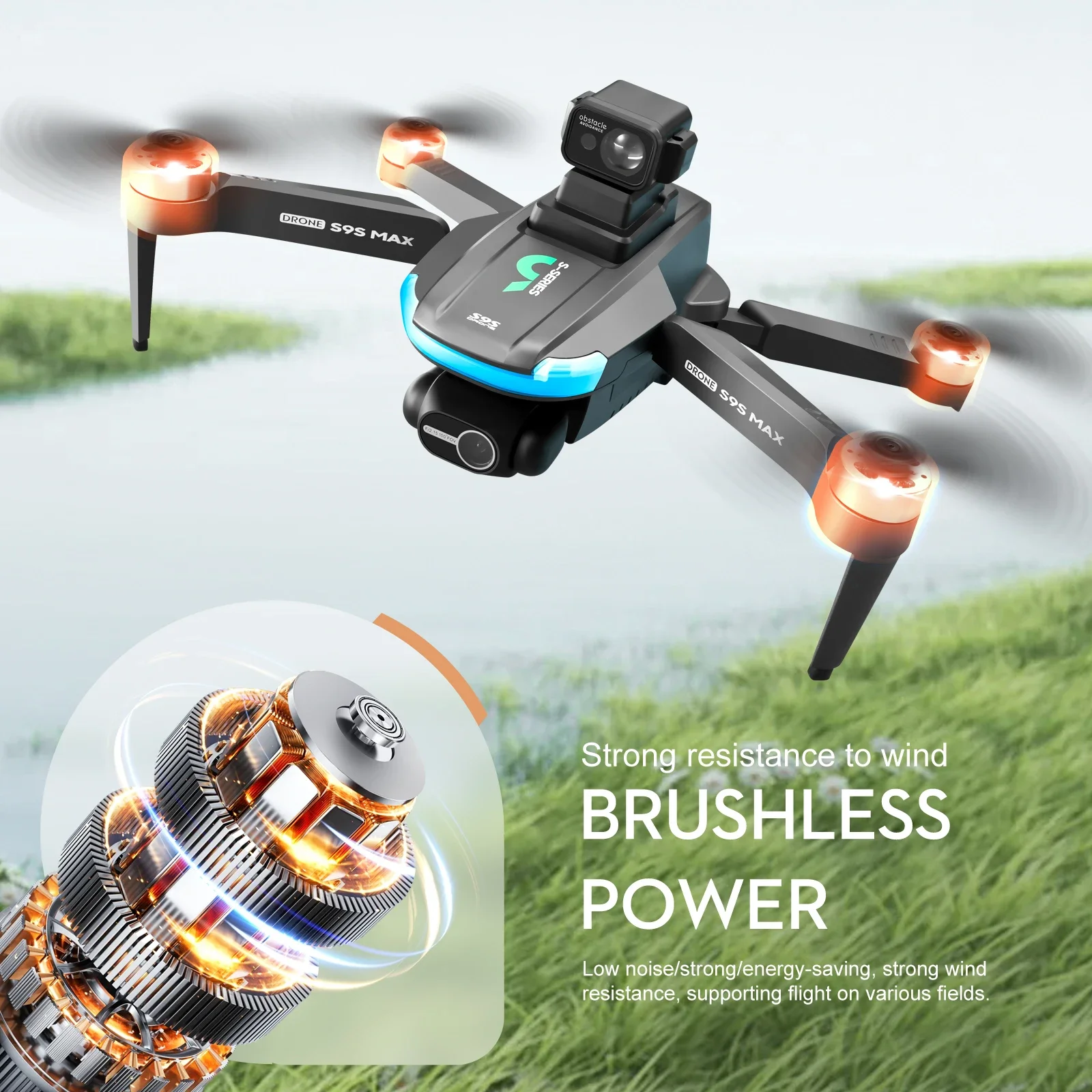 새로운 S9S MAX 미니 드론 4K 2축 PTZ HD - Drone Battery Case 리뷰 및 가격