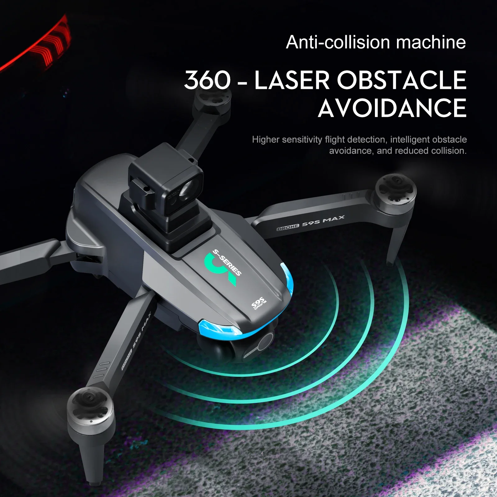 새로운 S9S MAX 미니 드론 4K 2축 PTZ HD - Drone Battery Case 리뷰 및 가격