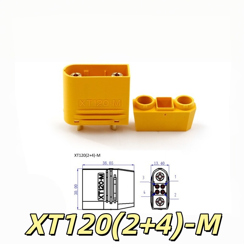 아마스 오리지널 XT120(2+4) 커넥터 고전류 플러 - Drone Battery High Voltage 리뷰 및 가격