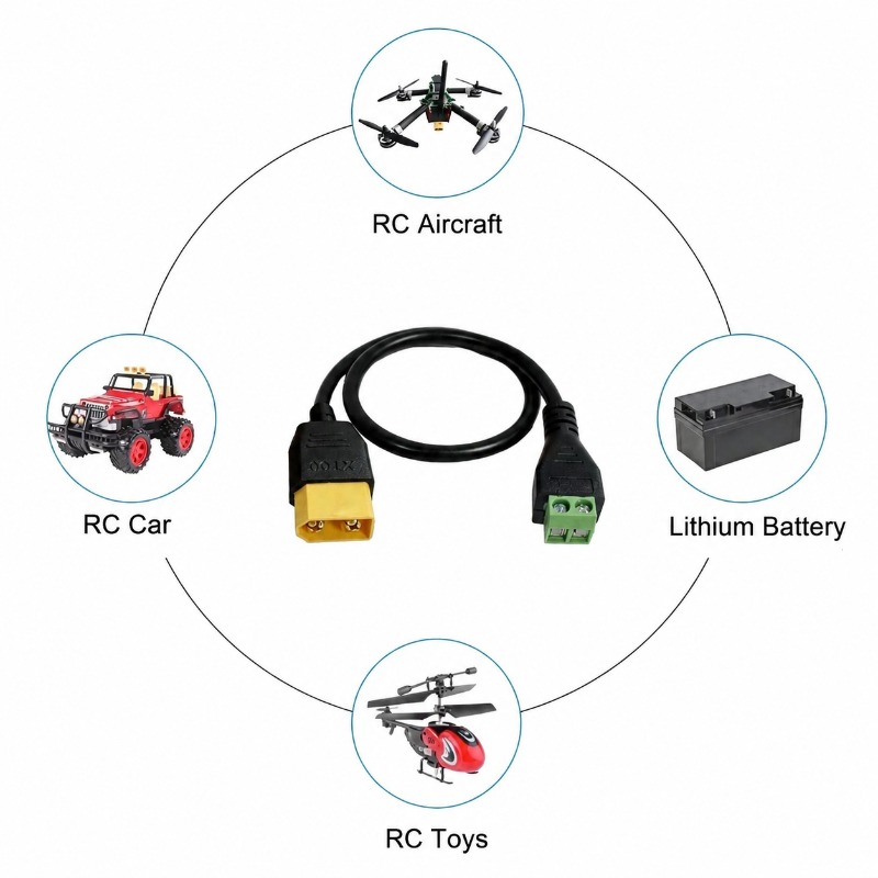 XT60 커넥터 남성-여성 2핀 나사 단자 블록 어댑터 - Drone Battery Connector 리뷰 및 가격