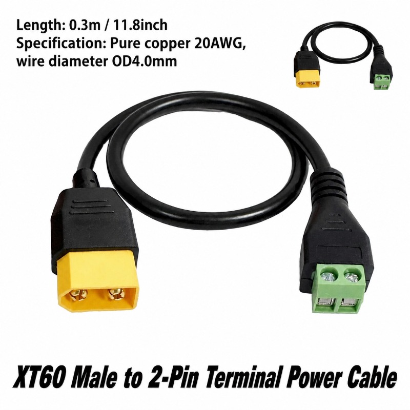 XT60 커넥터 남성-여성 2핀 나사 단자 블록 어댑터 - Drone Battery Connector 리뷰 및 가격